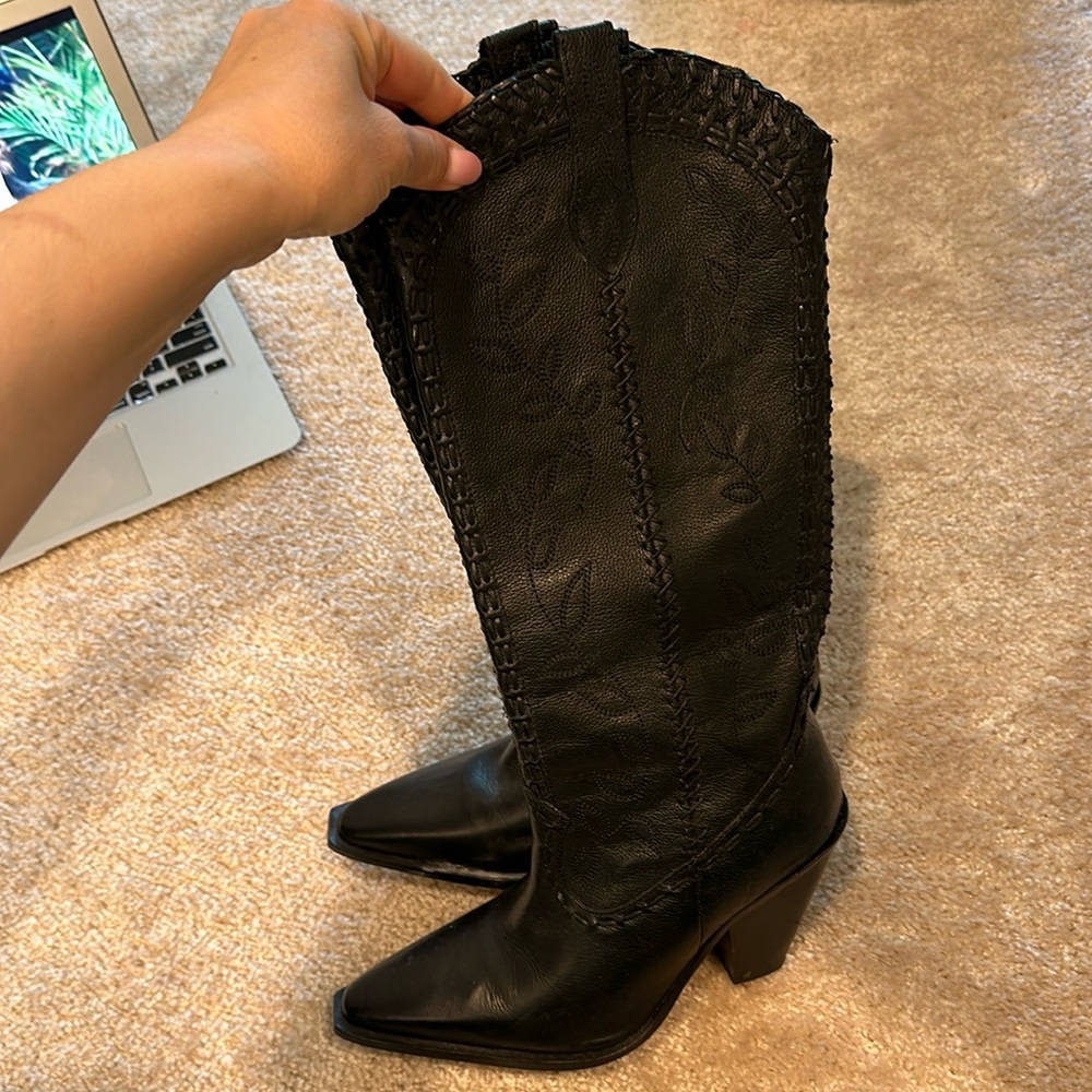 Cowboy boots by Mango, stunning, like new. Worn once